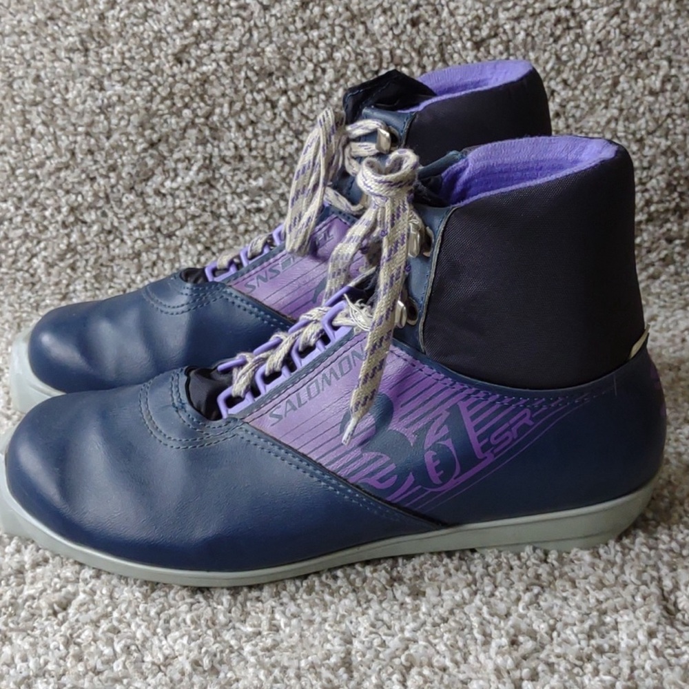 Salomon 361 SR Nordic Cross Country Ski Boots Women’s 10 EUC - Picture 3 of 8